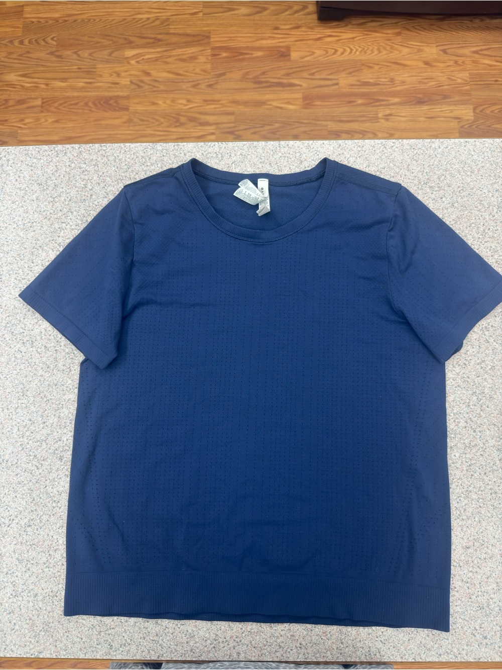 Athleta Navy In Motion Seamless Tee